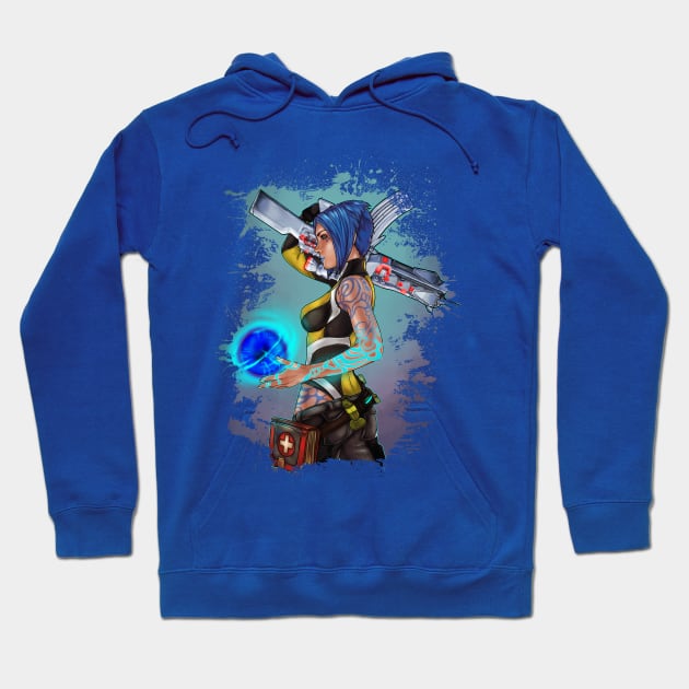 Borderlands 2 Maya the Siren Splatter Tee Hoodie by sugarpoultry